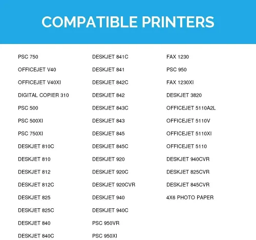 Miniatura 9 de LD Productos Cartucho de tinta remanufacturado Reemplazo para HP 15 C6615DN (negro) Compatible con Deskjet 3820 810 810C 812 812C 825 825C 825C