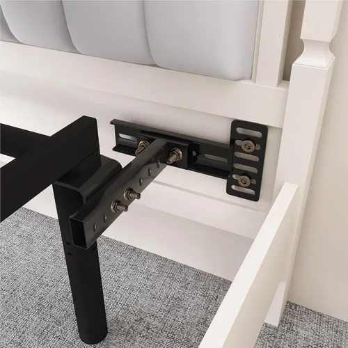 Miniatura 6 de Soportes de riel de cama, conectores de soporte de marco de cama para camas de madera, sujetadores de soporte resistentes sin mortaja, accesorios