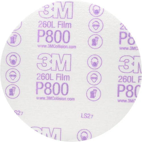 Miniatura 20 de 3M 17 Hookit - Disco de película para acabado, antipolvo, 6 pulgadas, P8., P600, 3