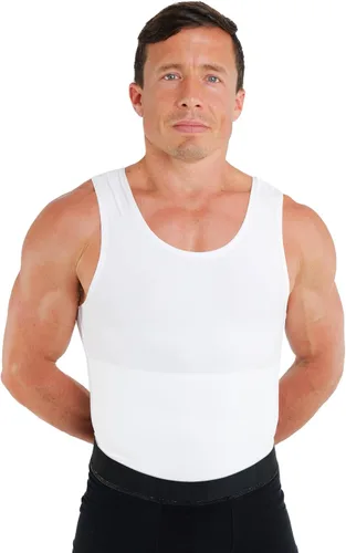 Miniatura 15 de Esteem Apparel Max - Camiseta de compresión para hombre para el pecho y el cuerpo, moldeadora de vientre, camiseta sin mangas para hombre