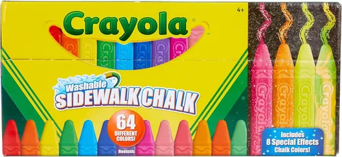 Miniatura 8 de Crayola Tiza Lavable para Acera para Niños, Juego de Súper Tiza de Larga Duración, Tiza para Exteriores, 10 Colores Surtidos