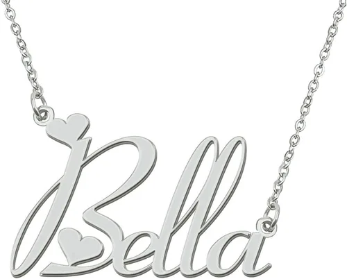 Aoloshow Collar con nombre personalizado, pulsera y aretes Hecho a medida con cualquier nombre, joyería de acero inoxidable para mujeres, regalo de