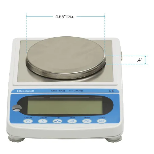 Miniatura 2 de Brecknell Balanza de pesaje de precisión, 21.16 oz x 0.00 oz (MBS-600)