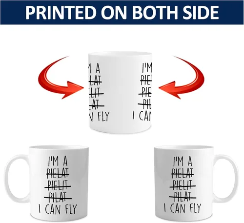 Miniatura 7 de Aurahouse Divertidos regalos de aviación de piloto para hombres y mujeres, taza con la frase "I Can Fly", regalo de piloto de aviones para niños