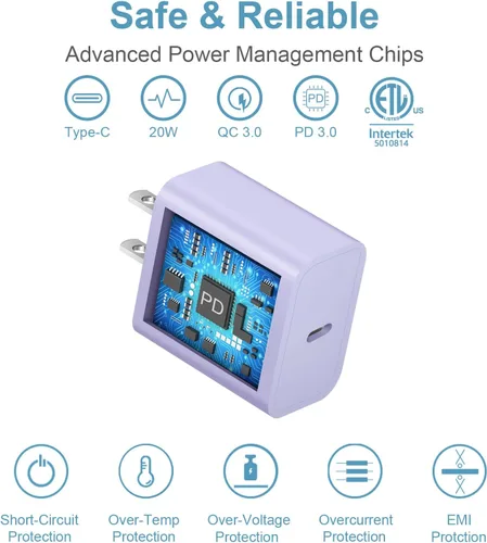 Miniatura 5 de Cargador tipo C para iPhone 17, 16, 15, carga rápida, cargador USB C, con 2 cables de 6 pies para iPhone 17/17 Plus/17 Pro Max/16/16 Plus/16 Pro