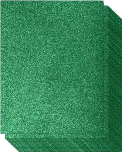Miniatura 9 de Cartulina con purpurina – Autoadhesiva – Paquete de 20 – 8.5 x 11 pulgadas – Hojas brillantes de alta calidad para manualidades, proyectos de arte