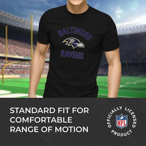 Miniatura 7 de Team Fan Apparel NFL - Camiseta Gameday para adultos, mezcla de algodón, sin etiquetas, semiajustada, da rienda suelta a tu espíritu de equipo Negro