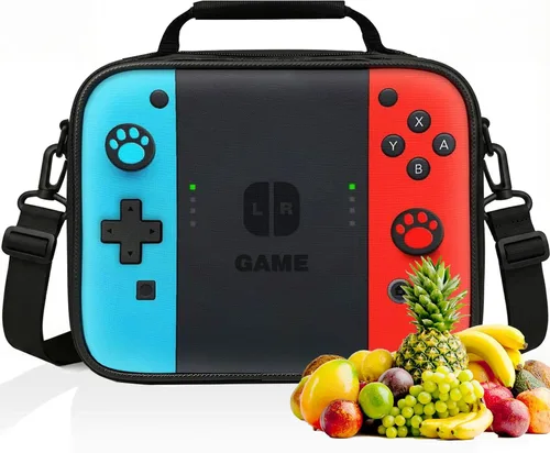 Miniatura 8 de Lonchera aislada para niños y niñas, bolsa de almuerzo para la escuela, trabajo, oficina, viajes, picnic, senderismo, playa, lonchera portátil
