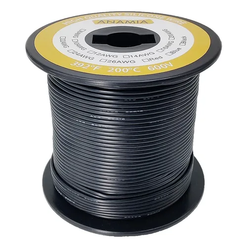 Miniatura 16 de ANAMIA - Alambre de silicona flexible de calibre 6, 6 AWG, conductor de cobre estañado de 3200 * 0.08mm, trenzado de alta temperatura para batería