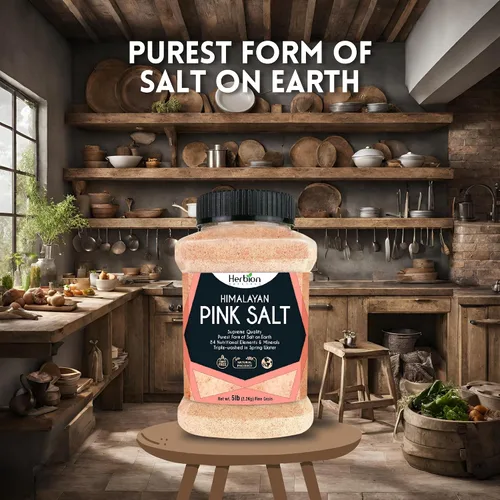 Miniatura 8 de HERBION Naturals - Sal rosa del Himalaya de grano fino en frasco, sin OMG, calidad suprema sin químicos, vegana, certificada Kosher, sal pura