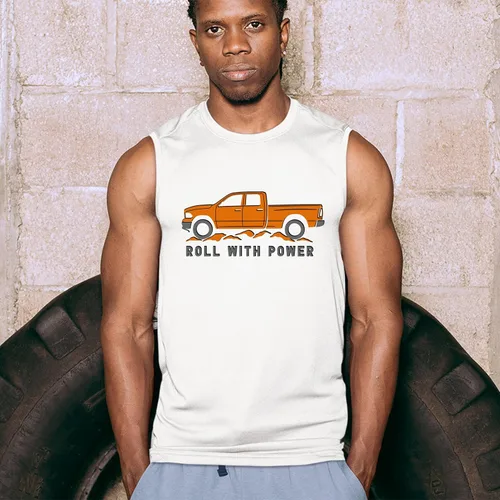 Miniatura 23 de Tee Hunt Camisetas gráficas y camisetas sin mangas para hombre Roll with Power Pickup Truck