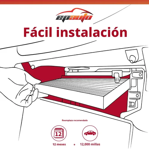Miniatura 5 de EPAuto CP157 (CF12157) Filtro de aire de cabina, reemplazo para Toyota Camry, Corolla, RAV4, Prius, Highlander, Sienna, Lexus RX, NX, ES, Subaru