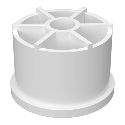 Miniatura 4 de FORMUFIT Adaptador de montaje de PVC con ruedas de 1-1/4 pulgadas, grado de muebles, blanco, fabricado en Estados Unidos, resistente a los rayos UV