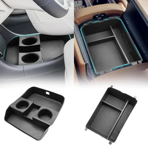 Miniatura 11 de SHAOHAO para 2024 2025 Hyundai Palisade Organizador de Bandeja de Consola Central para 2023 2024 2025 Hyundai Palisade Accesorios SE SEL XRT Limited