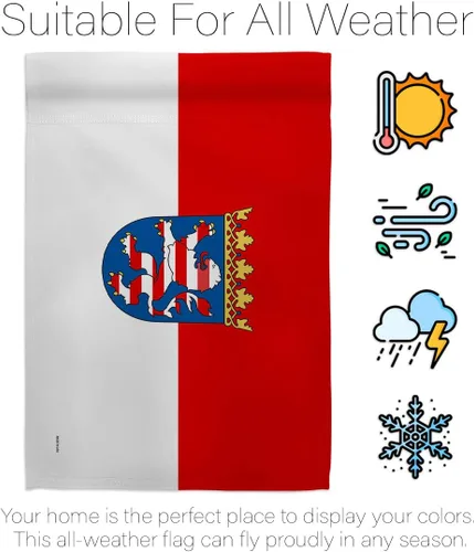 Miniatura 6 de Americana Home & Garden Hesse - Bandera de la casa regional, Alemania, Estados de Europa Central, territorio de Europa Central, Historia, País