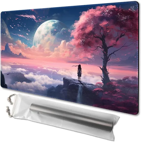MTG Playmat - Impresión antideslizante en la parte trasera, ideal para entusiastas de los juegos de cartas, tapete de juego TCG (Neverland-Sin sin
