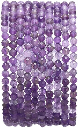 Miniatura 59 de BEADIA Cuentas Facetadas de Piedra Natural Amazonita Rondelle 3x4mm Cuentas Semipreciosas Sueltas para Hacer Joyas 38cm
