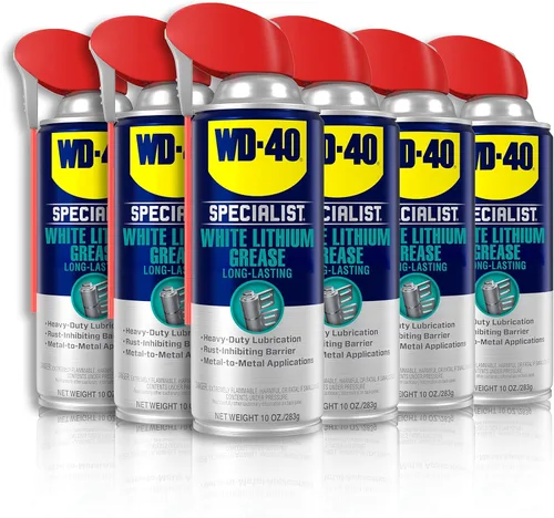 Miniatura 2 de WD-40 Specialist Spray de Grasa de Litio Blanco con Smart Straw que Pulveriza de 2 Formas, 10 OZ [Paquete de 6] & WD-40 Specialist Lubricante