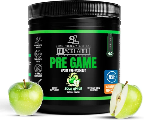 Miniatura 14 de BLACKLABEL Supplements PRE Hustle V3 Polvo de preentrenamiento – Certificado NSF para deporte – Energía, fuerza y resistencia – Blue Razz