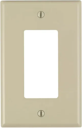 Miniatura 9 de Leviton 1-Gang 1-Decora Midway - Placa de pared de nailon (10 unidades, PJ26-WM, color blanco)
