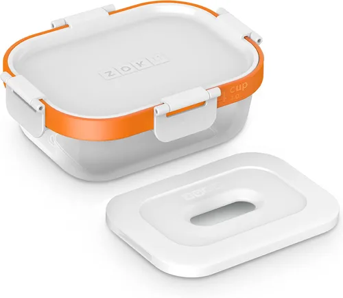 ZOKU - Recipiente de almacenamiento de alimentos anidado con paquete congelador, a prueba de fugas con tapas herméticas, para sándwiches, almuerzos,