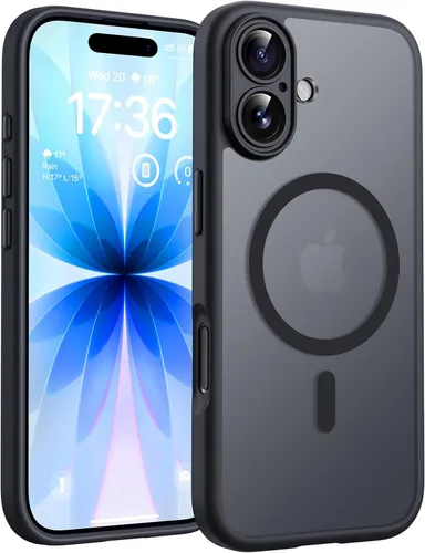 Miniatura 54 de TOCOL Funda magnética 3 en 1 para iPhone 14 Pro, mejorada [protección completa de cámara] con 2 protectores de pantalla, funda de grado militar Azul