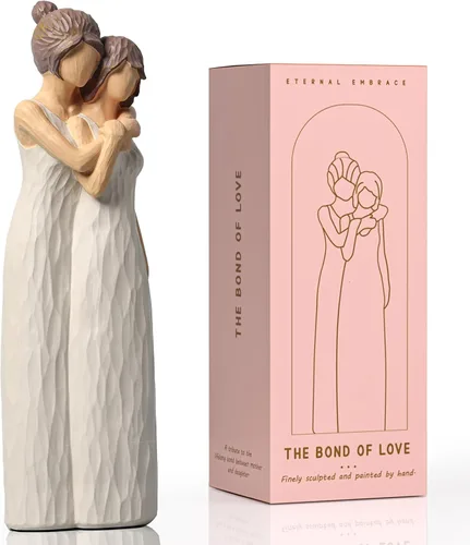 Miniatura 9 de LCCCK Figuras para madre e hija, regalos para mamá, figuras para abrazar a la madre e hija, regalos para novia, regalo sentimental significativo