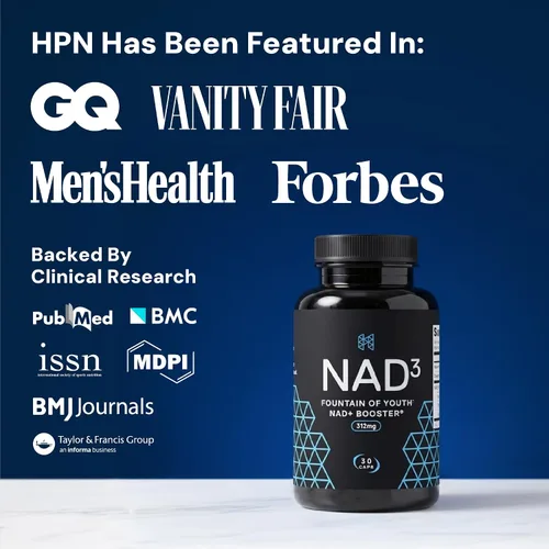 Miniatura 9 de HPN NAD+ Booster - Alternativa de ribósido de nicotinamida (NAD3) para hombres y mujeres Activador NRF2 antienvejecimiento, superior al NADH