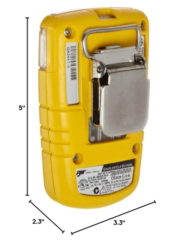 Miniatura 4 de BW Technologies BWC2-M BW Clip Monitor de Gas Individual CO, 35/200, Amarillo, Estándar