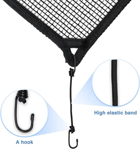 Miniatura 3 de E&K Cubierta superior de malla para aire acondicionado de 36 x 36 pulgadas, para exteriores, con cuerdas elásticas que protegen del polvo