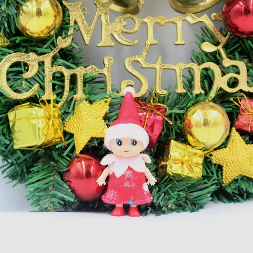 Miniatura 2 de WULEEUPER - Muñecas pequeñas de elfo bebé Decoración navideña de elfo en miniatura Regalo para recién nacido Muñecas de bebé para niña y niño