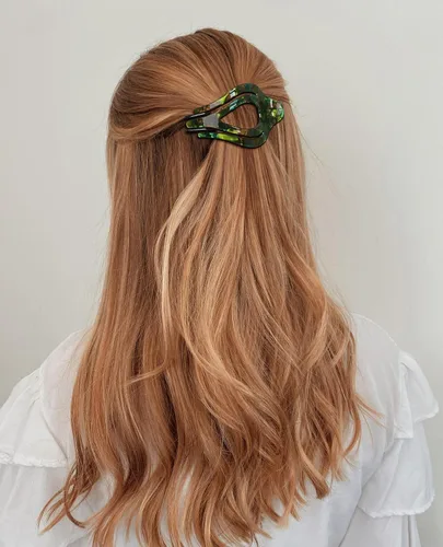 Miniatura 6 de French Concord - Pinzas de pelo acrílicas curvadas, 4 pinzas gruesas y planas de sujeción fuerte para mujer