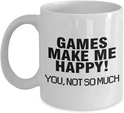 Miniatura 3 de Regalo divertido para diseñador de juegos – Make Me Happy So Much – Taza inspiradora de videojuegos, taza de café, taza de té, diseño de motivación