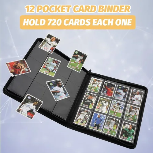 Miniatura 5 de GERMUN Carpeta de tarjetas coleccionables con 12 bolsillos, 720 bolsillos, carpeta de colección de tarjetas, carpeta de álbum de tarjetas para MTG