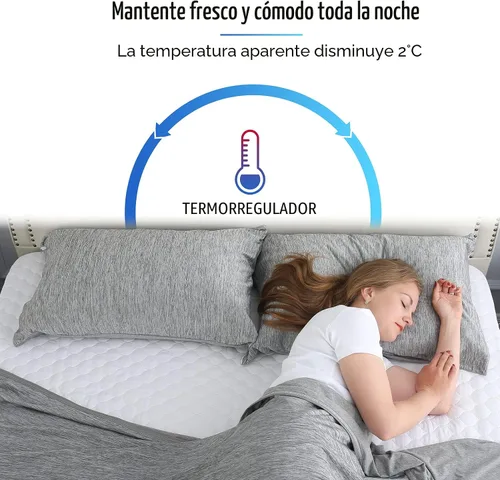 Miniatura 3 de CHOSHOME Fundas de almohada refrescantes con cremallera Fundas de almohada Q-Max > 0.45 con cremallera para personas que duermen con calor, suaves