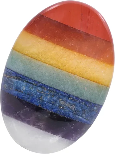 Miniatura 8 de mookaitedecor Piedra pulida de jaspe de sangre de dragón con bolsillo de piedras de palma de cristal curativo para decoración del hogar, forma Verde