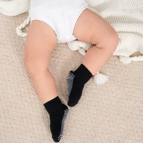 Miniatura 8 de ZAPLES Calcetines tobilleros antideslizantes para bebés con agarre antideslizante para niños y niñas, corte bajo para bebés y niños pequeños