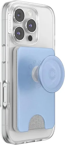 Miniatura 32 de Cartera para teléfono PopSockets con soporte expandible, tarjetero para teléfono - Nubes rosas Rosa (Pink Clouds)