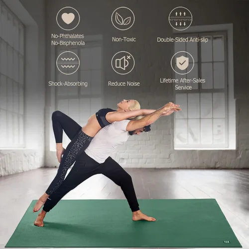 Miniatura 5 de GXMMAT Large Yoga Mat 6'x4'/6'x6'/7'x5'(7mm/9mm), Extra Thick Workout Mats for Home Gym Flooring,Ultra Comfortable Non-Slip Quick Resilient Barefoot