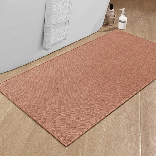Miniatura 95 de chakme Alfombras de Baño 24x17, Alfombra de Baño Ultra Delgada Antideslizante Pequeña de Secado Rápido Absorbente para Piso de Baño