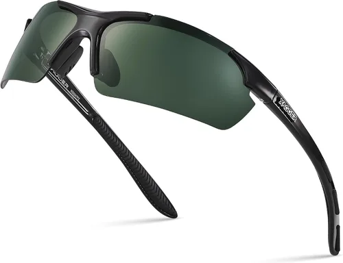 Miniatura 27 de Lentes de sol polarizados deportivos para hombres y mujeres, con diseño envolvente, UV400, para correr, béisbol, sóftbol, ciclismo, conducción