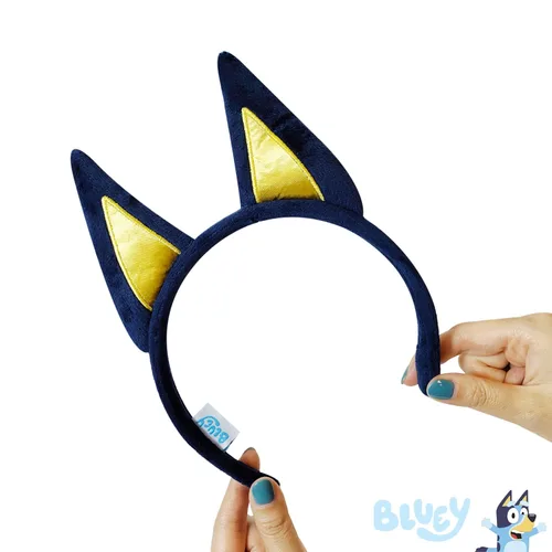 Miniatura 3 de LUV HER Bluey Party Supplies - 4 diademas de orejas de animal para disfraz de animales, orejas suaves de felpa, diademas elásticas familiares