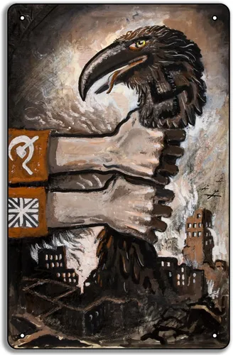 Miniatura 30 de Póster de metal de la Segunda Guerra Mundial "You Give Us the Fire!" 1942 de la Fuerza Aérea del Ejército de los Estados Unidos de 8 x 12 pulgadas