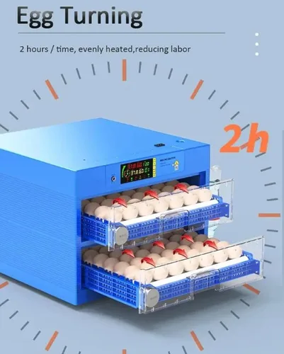 Miniatura 8 de Incubadoras de huevos para incubar huevos de pollo con volteador automático de huevos, pantalla LED y control de humedad, máquina digital para criar