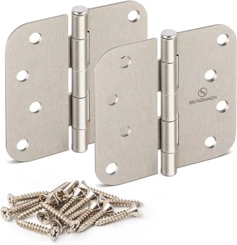 Miniatura 9 de Bisagra para puerta interior de 4 pulgadas, bisagras interiores de 4 pulgadas, color negro mate, bisagras interiores de 4 pulgadas, bisagra de Negro