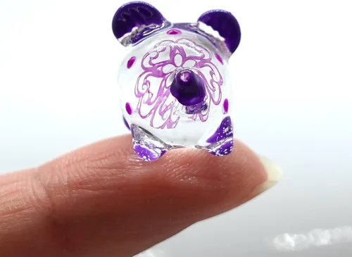 Miniatura 9 de Figurita de Cerdo en Miniatura de Cristal – Figura de Animal de Cristal Soplado Hecha a Mano – Linda Escultura de Cerdo Coleccionable – Decoración