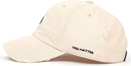 Miniatura 3 de Flipper Gorra de béisbol con diseño de margaritas de algodón lavado sin estructura, diseño de cara sonriente