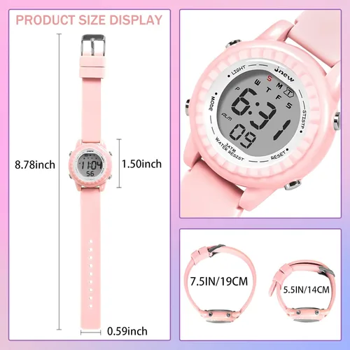 Miniatura 46 de Relojes para niñas y niños, relojes LED impermeables para niños - Los mejores regalos para niños