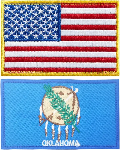 Miniatura 12 de stidsds Paquete de 2 parches de bandera estadounidense de Chicago de Estados Unidos, parches bordados, banderas de Estados Unidos, parche táctico