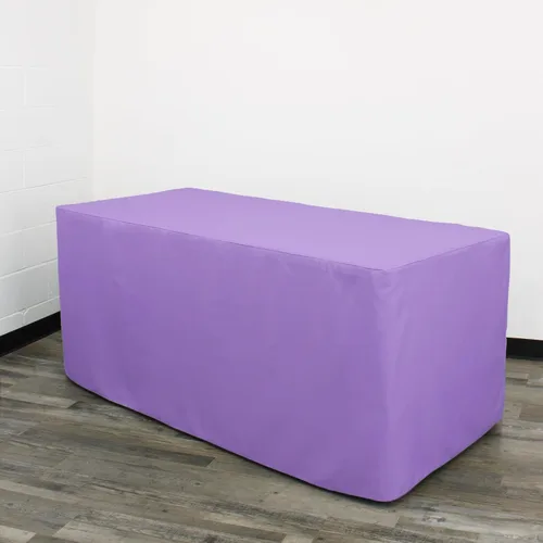 Miniatura 26 de YOUR CHAIR COVERS Mantel ajustable color marrón chocolate – Mantel rectangular de poliéster ajustable de 6 pies, mesa de buffet para interiores